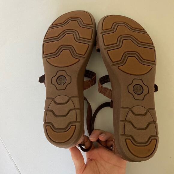 Timberland Sandals Womens 8.5 Branford Ankle Leather Gladiator Outdoor Strappy - Picture 8 of 10